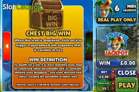 Πίνακας πληρωμών 4. Joker Jackpot (Big Time Gaming) Κουλοχέρης 