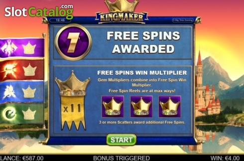 Οθόνη4. Kingmaker (Big Time Gaming) Κουλοχέρης