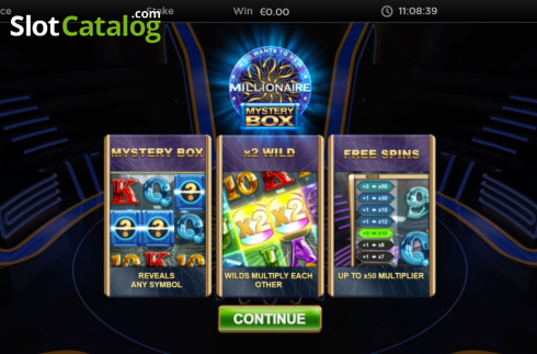 Οθόνη2. Who Wants to Be a Millionaire Mystery Box Κουλοχέρης