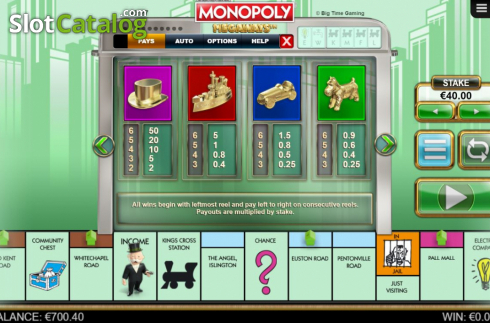 Οθόνη9. Monopoly Megaways Κουλοχέρης