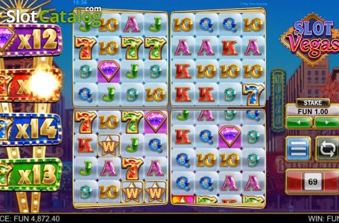 Οθόνη4. Slot Vegas Megaquads Κουλοχέρης