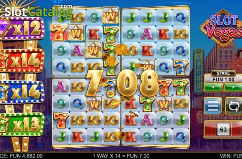 Οθόνη9. Slot Vegas Megaquads Κουλοχέρης