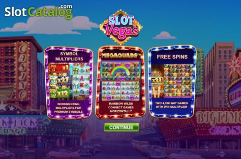 Οθόνη2. Slot Vegas Megaquads Κουλοχέρης