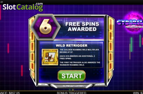 Οθόνη9. Cyberslot Megaclusters Κουλοχέρης