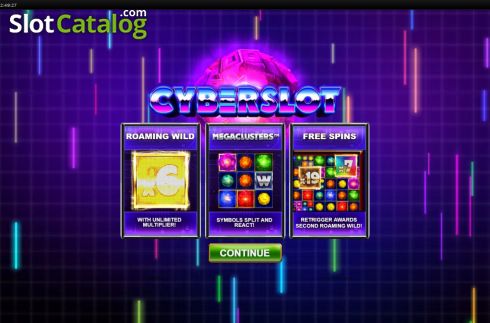 Οθόνη2. Cyberslot Megaclusters Κουλοχέρης