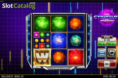 Οθόνη3. Cyberslot Megaclusters Κουλοχέρης