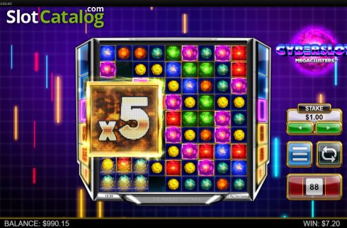 Οθόνη4. Cyberslot Megaclusters Κουλοχέρης
