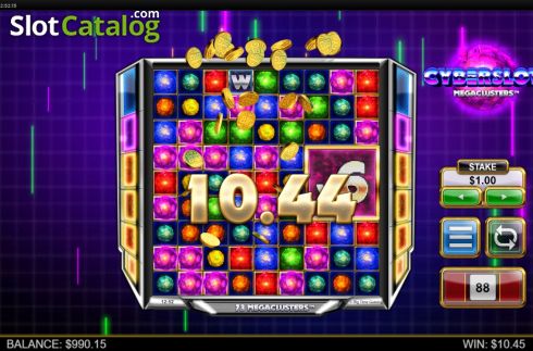 Οθόνη5. Cyberslot Megaclusters Κουλοχέρης