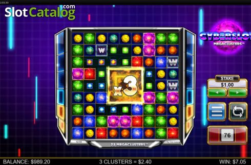 Οθόνη6. Cyberslot Megaclusters Κουλοχέρης