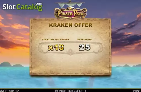 Οθόνη9. Pirate Pays Megaways Κουλοχέρης