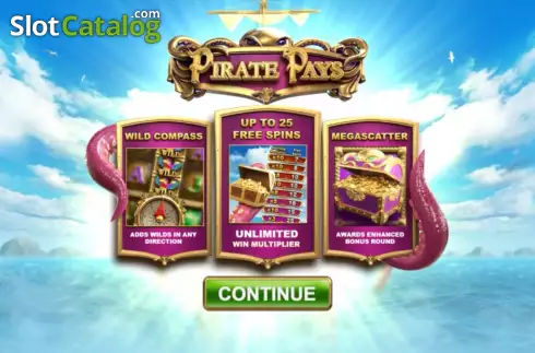 Οθόνη2. Pirate Pays Megaways Κουλοχέρης