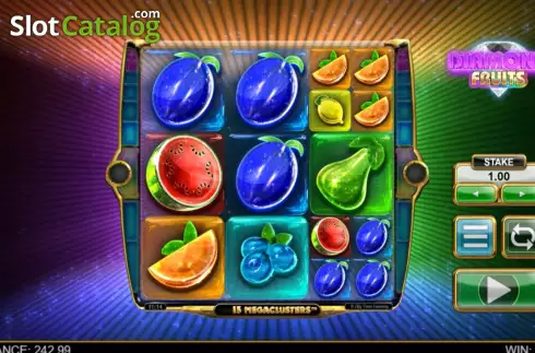 Οθόνη3. Diamond Fruits (Big Time Gaming) Κουλοχέρης