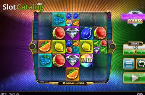 Οθόνη4. Diamond Fruits (Big Time Gaming) Κουλοχέρης