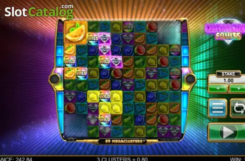 Οθόνη6. Diamond Fruits (Big Time Gaming) Κουλοχέρης