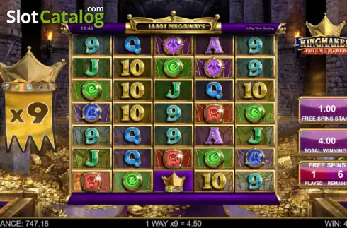 Οθόνη6. Kingmaker Fully Loaded Megaways Κουλοχέρης 