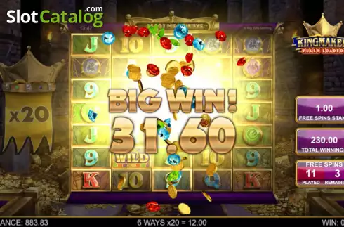 Οθόνη9. Kingmaker Fully Loaded Megaways Κουλοχέρης 