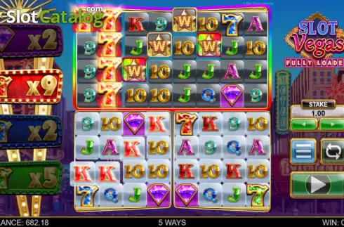 Οθόνη4. Slot Vegas Fully Loaded Megaquads Κουλοχέρης