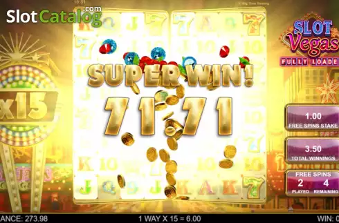 Οθόνη7. Slot Vegas Fully Loaded Megaquads Κουλοχέρης
