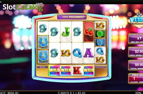 Οθόνη9. Vegas Megaways Κουλοχέρης