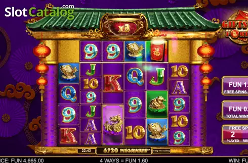 Οθόνη7. Gifts of Fortune Megaways Κουλοχέρης