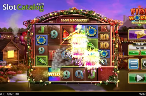 Οθόνη9. Fireworks Megaways Κουλοχέρης