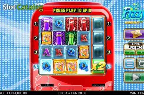 Οθόνη4. Fizzy Pennyslot Κουλοχέρης