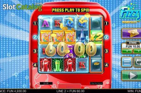 Οθόνη5. Fizzy Pennyslot Κουλοχέρης