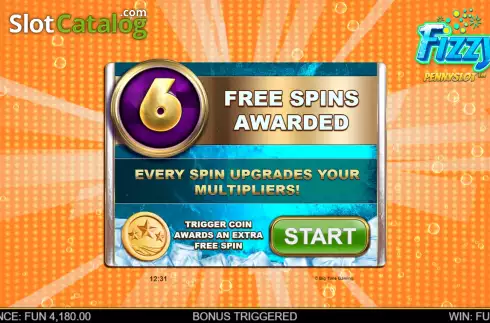 Οθόνη7. Fizzy Pennyslot Κουλοχέρης