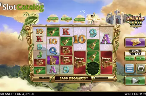Οθόνη7. Golden Goose Megaways Κουλοχέρης