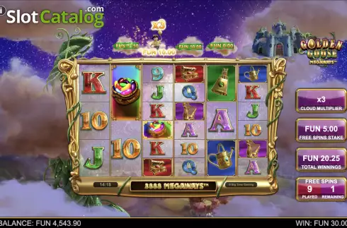 Οθόνη9. Golden Goose Megaways Κουλοχέρης