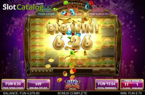 Οθόνη3. Big Bucks Deluxe Κουλοχέρης