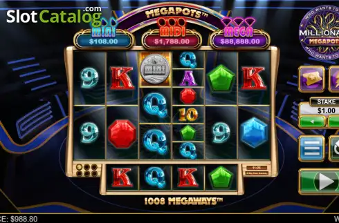 Οθόνη2. Millionaire Megapots Κουλοχέρης