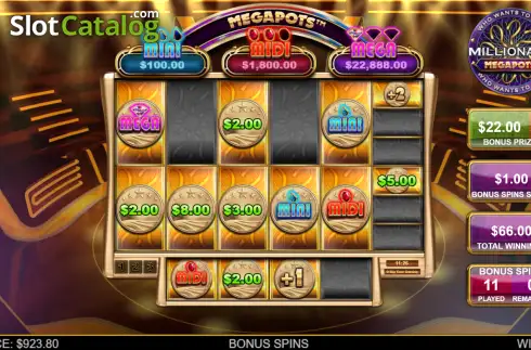 Οθόνη3. Millionaire Megapots Κουλοχέρης