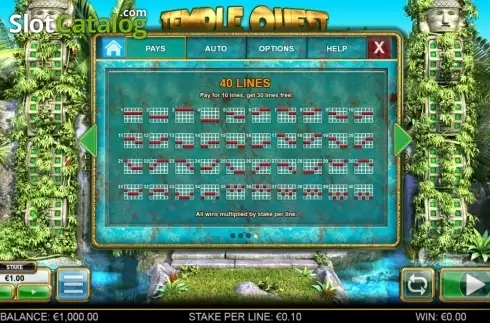 Οθόνη6. Temple Quest Spinfinity Κουλοχέρης