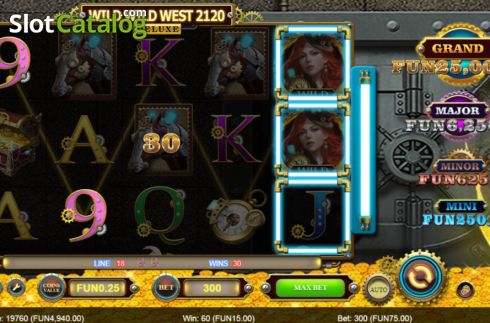 Οθόνη3. Wild Wild West 2120 Deluxe Κουλοχέρης