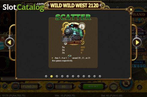 Οθόνη7. Wild Wild West 2120 Deluxe Κουλοχέρης