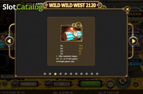 Οθόνη9. Wild Wild West 2120 Deluxe Κουλοχέρης