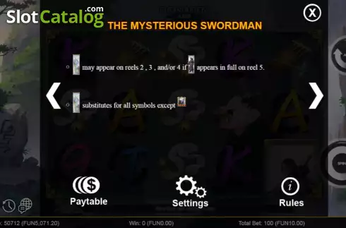 Οθόνη9. The Maiden and The Swordsman Deluxe Κουλοχέρης