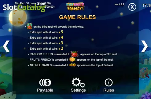Οθόνη9. Reel Fruitz Frenzy! Κουλοχέρης