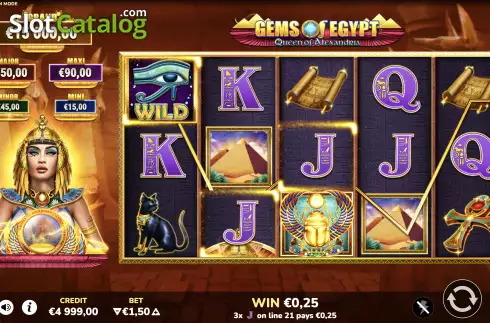 Οθόνη4. Gems of Egypt (Bluberi) Κουλοχέρης
