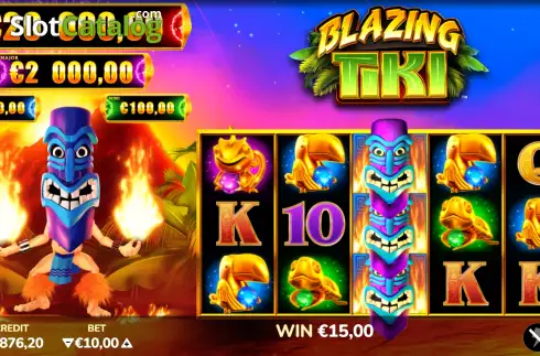 Οθόνη3. Blazing Tiki Κουλοχέρης