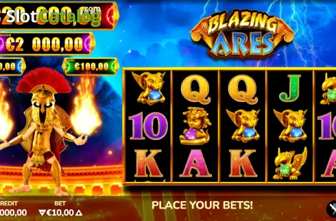 Οθόνη2. Blazing Ares Κουλοχέρης
