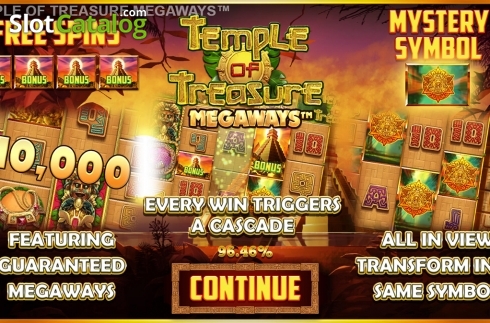 Οθόνη2. Temple of Treasure Megaways Κουλοχέρης