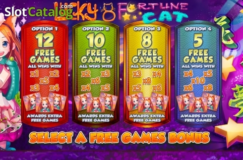 Οθόνη3. Lucky 8 Fortune Cat Κουλοχέρης