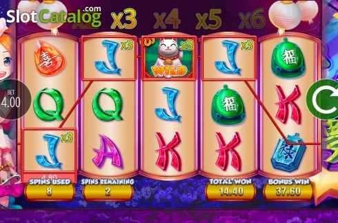 Οθόνη6. Lucky 8 Fortune Cat Κουλοχέρης
