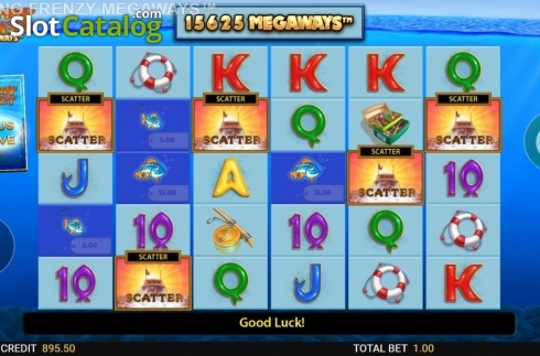 Οθόνη5. Fishin’ Frenzy Megaways Κουλοχέρης