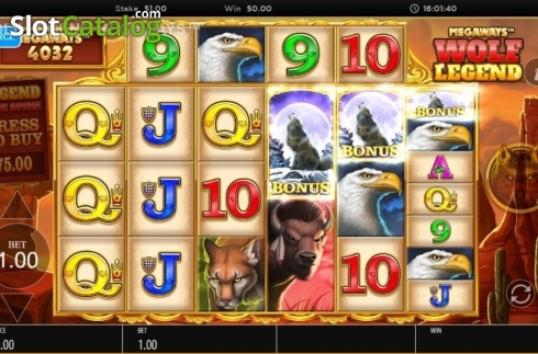 Οθόνη5. Wolf Legend Megaways Κουλοχέρης