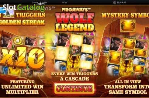 Οθόνη2. Wolf Legend Megaways Κουλοχέρης