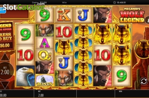 Οθόνη3. Wolf Legend Megaways Κουλοχέρης