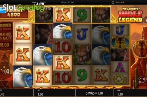 Οθόνη4. Wolf Legend Megaways Κουλοχέρης